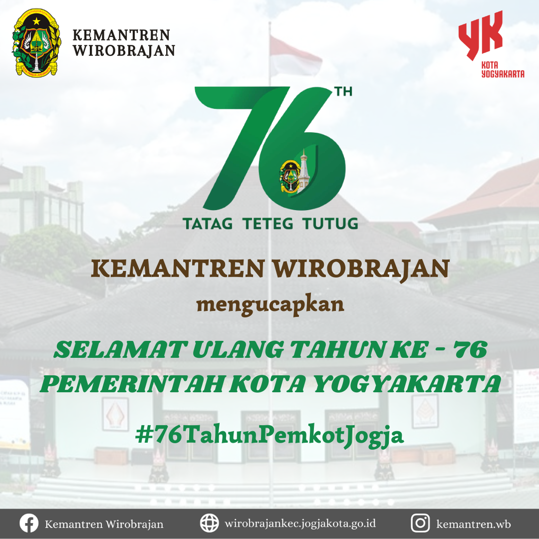 Memperingati Hari Ulang Tahun (HUT) Pemerintah Kota Yogyakarta yang ke-76