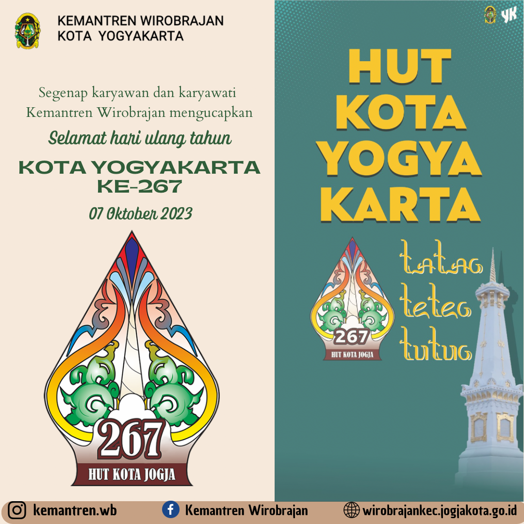 Selamat HUT ke-267 Kota Yogyakarta